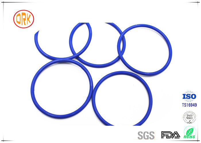 Blue NBR O Ring Rubber Seal Oil Resistance For Machinary With RoHs Report