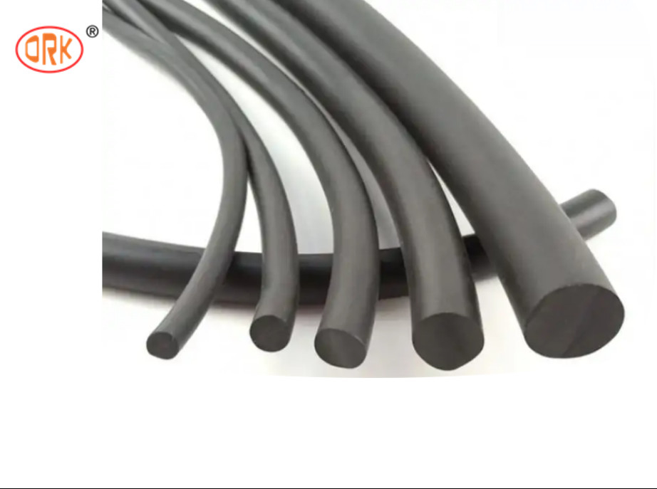 কালো EPDM সলিড এক্সট্রুশন প্রোফাইল রাবার স্ট্রিপ চমৎকার জল প্রতিরোধী বা রিং কর্ড