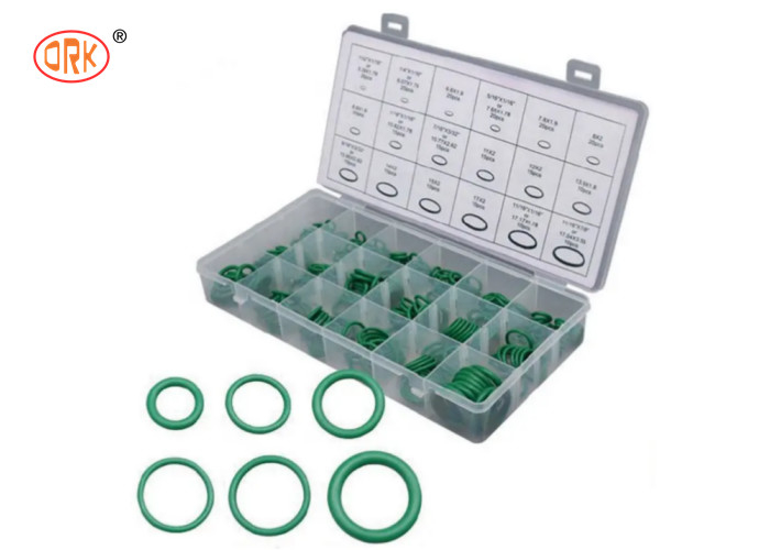 শীতাতপ নিয়ন্ত্রণের জন্য সবুজ HNBR 240PCS O রিং বক্স 18 সাইজ ও রিং কিট
