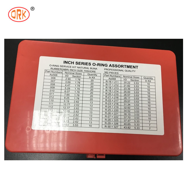 5A 382PC এনবিআর 70 90শোর হাইড্রোলিক সিল কিটস লাল রঙের সাম্রাজ্যিক আকারের অটোমোটিভ ও রিং কিট