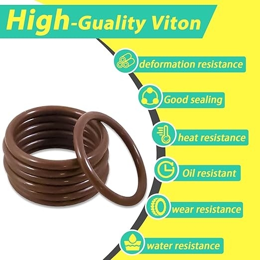 উচ্চ টেকসই 386PCS FKM 75A ব্রাউন পাইপিং অটোমোটিভ কল মেরামত সীল জন্য O রিং কিট